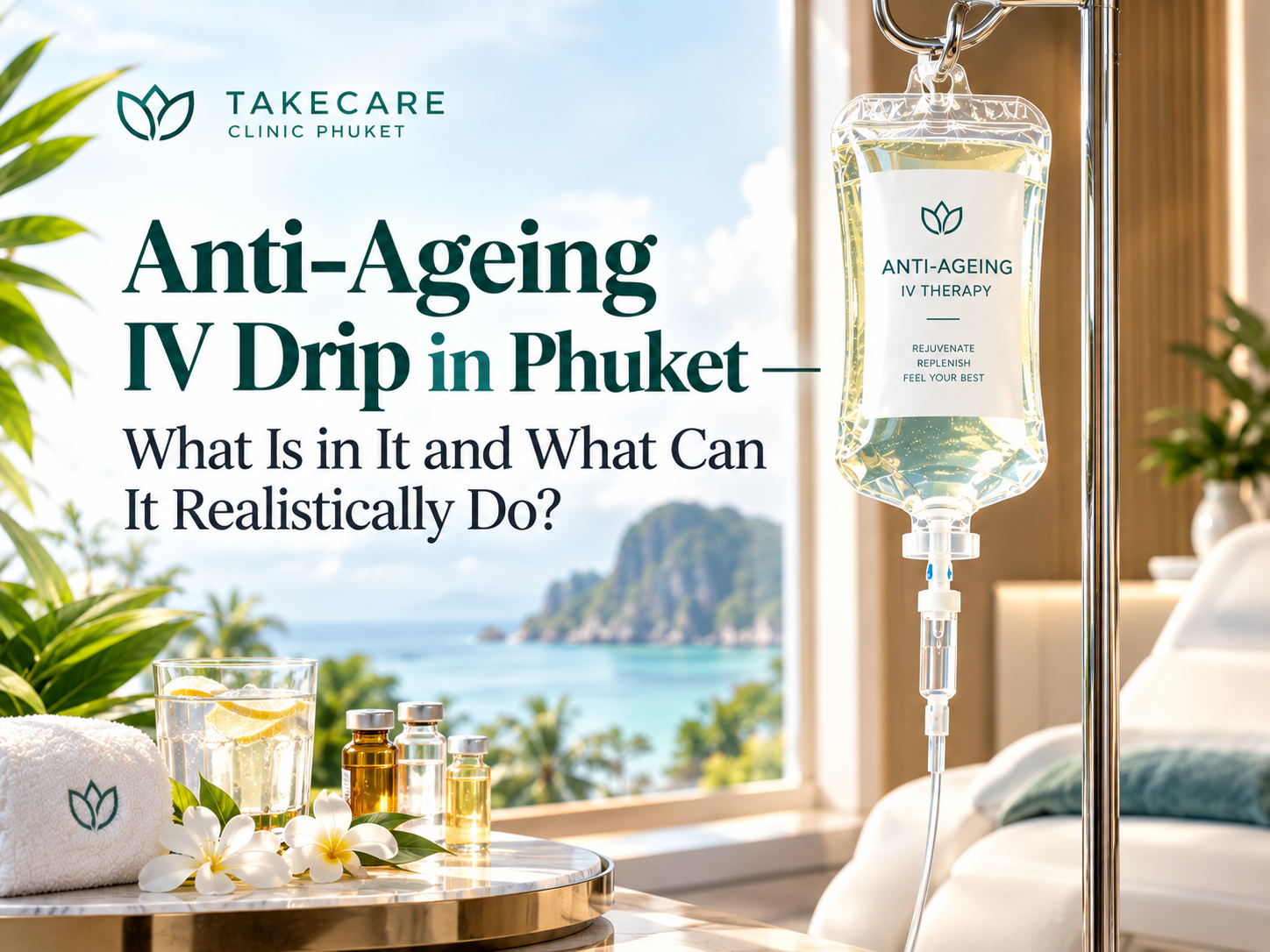 Anti-Ageing IV Drip in Phuket — What Is in It and What Can It Realistically Do? 12 anti ageing iv drip phuket featured