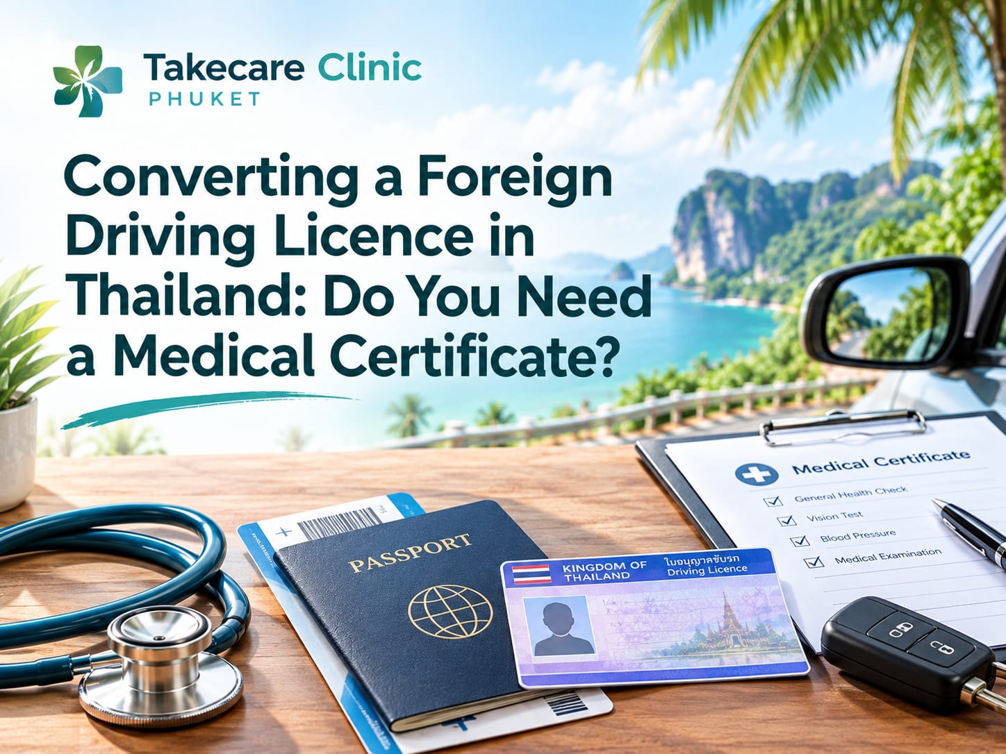 Converting a Foreign Driving Licence in Thailand: Do You Need a Medical Certificate? 2 convert foreign licence thailand featured
