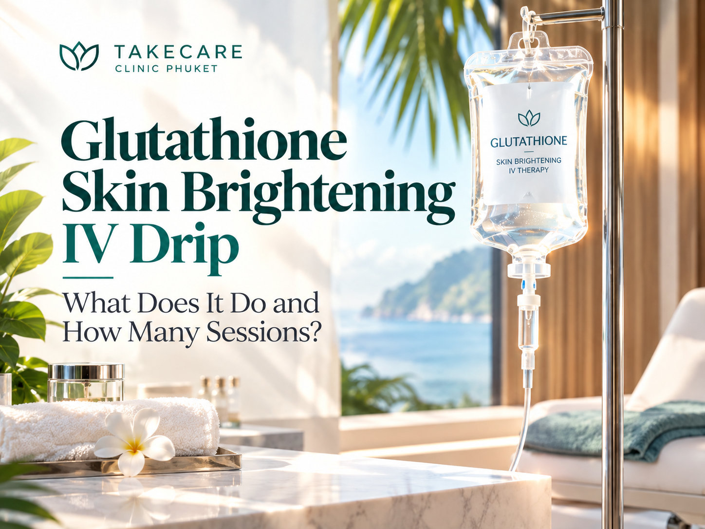 Glutathione Skin Brightening IV Drip — What Does It Do and How Many Sessions? 14 glutathione skin brightening iv phuket featured