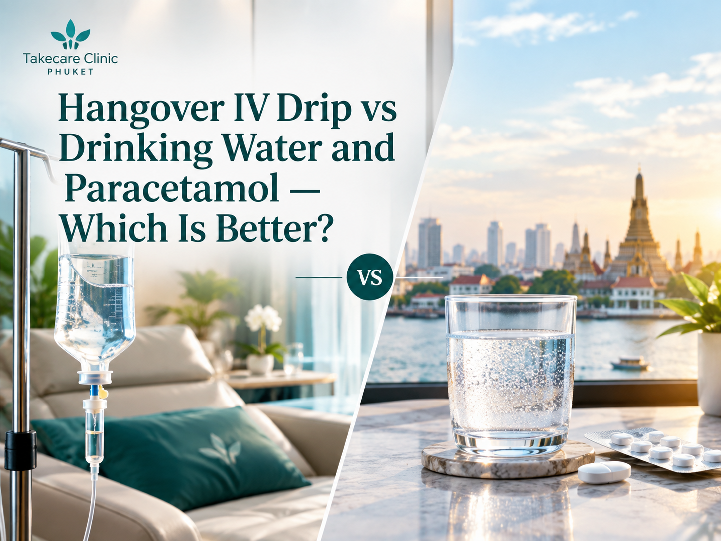 Hangover IV Drip vs Drinking Water and Paracetamol — Which Is Better? 9 hangover iv drip vs water paracetamol featured