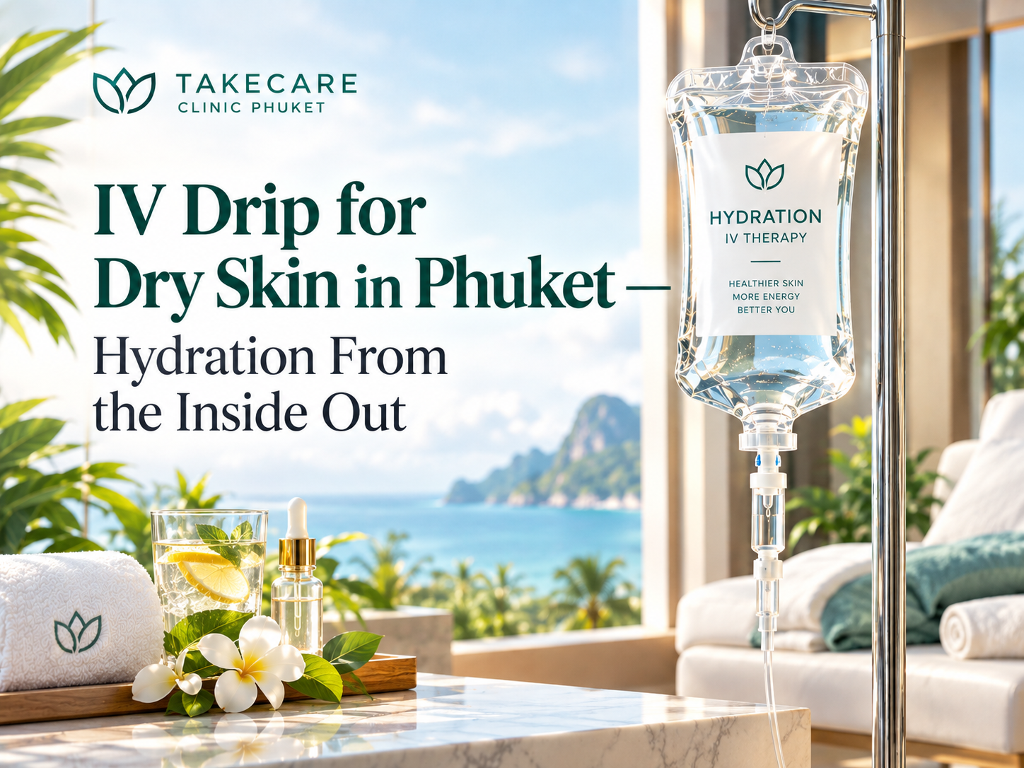 IV Drip for Dry Skin in Phuket — Hydration From the Inside Out 9 iv drip dry skin hydration phuket featured