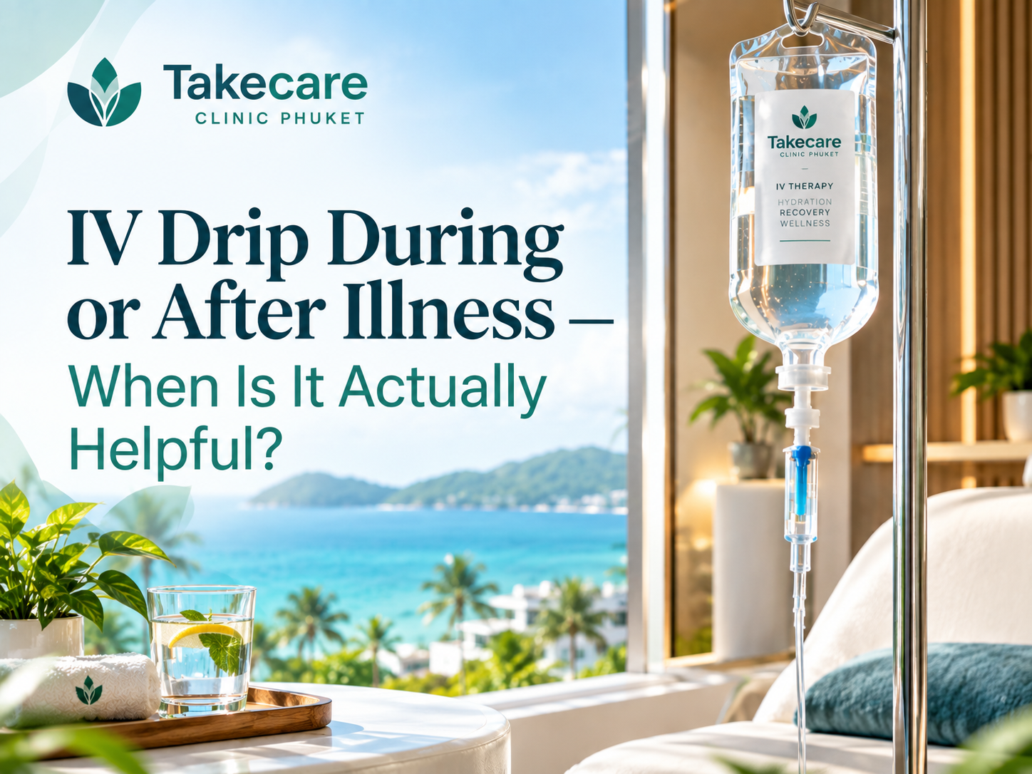 iv drip during illness recovery