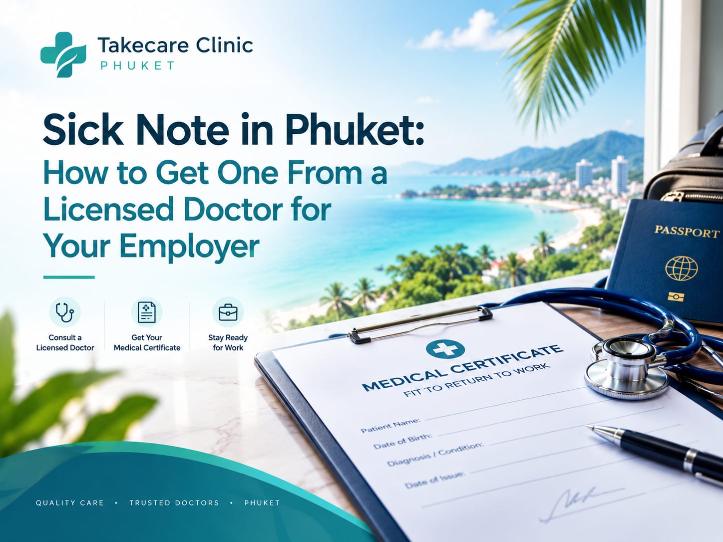 Sick Note in Phuket: How to Get One From a Licensed Doctor for Your Employer 2 sick note phuket featured