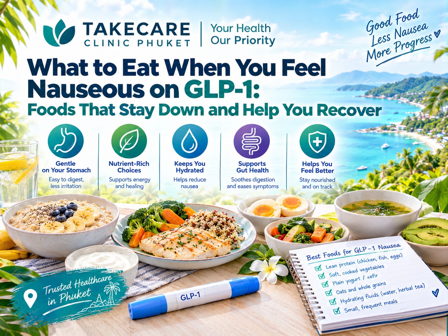 What to Eat When You Feel Nauseous on GLP-1: Foods That Stay Down and Help You Recover 2 glp 1 nausea food featured