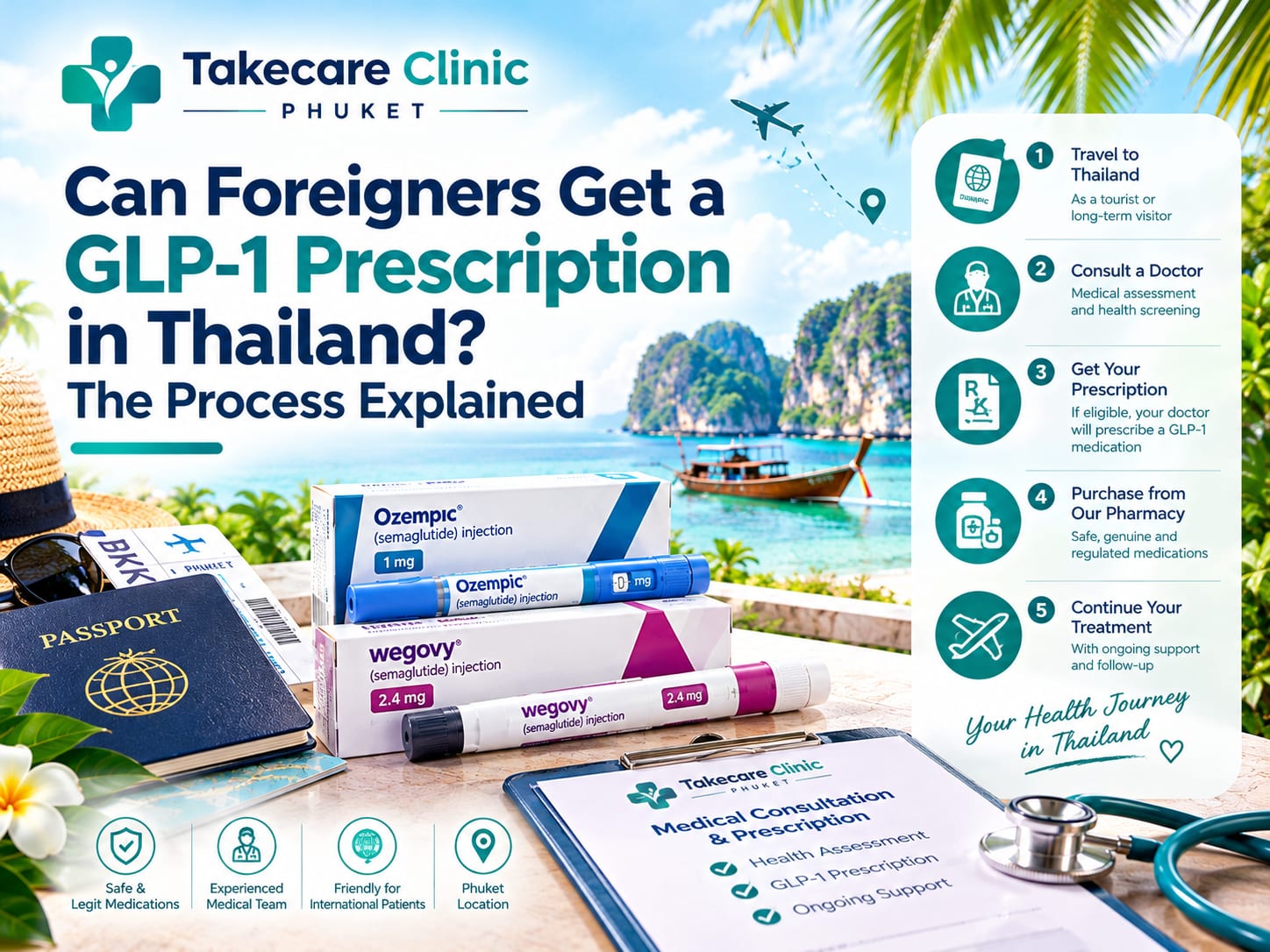 Can Foreigners Get a GLP-1 Prescription in Thailand? The Process Explained 2 glp 1 prescription thailand foreigner featured