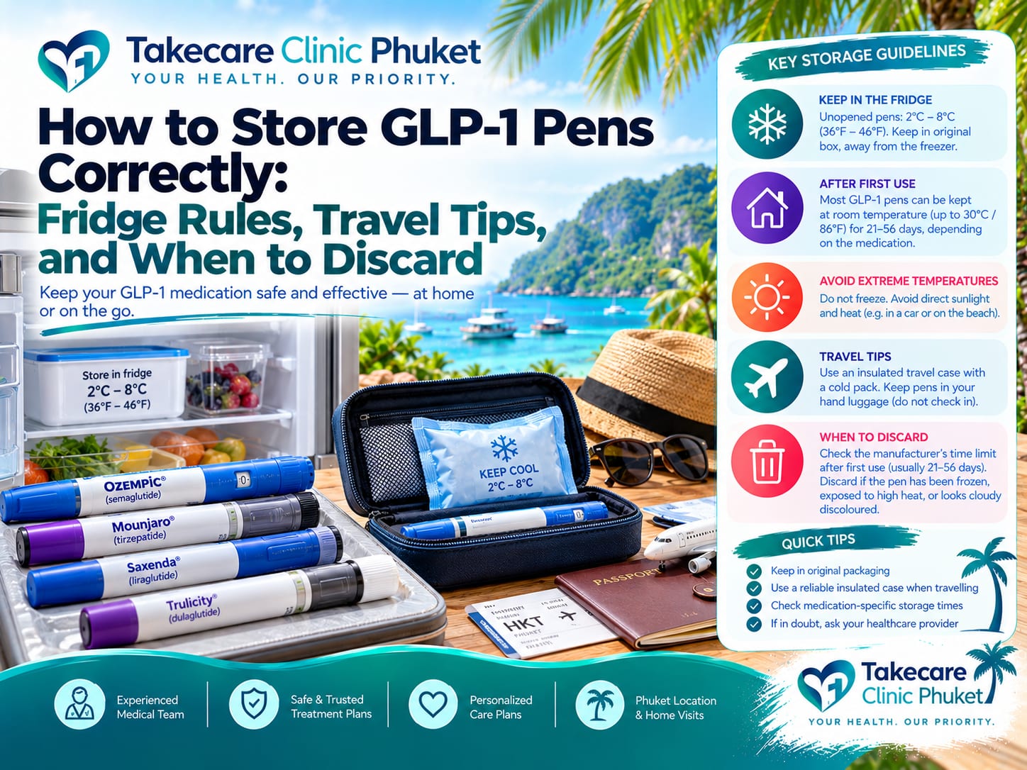 How to Store GLP-1 Pens Correctly: Fridge Rules, Travel Tips, and When to Discard 2 how to store glp 1 pen featured