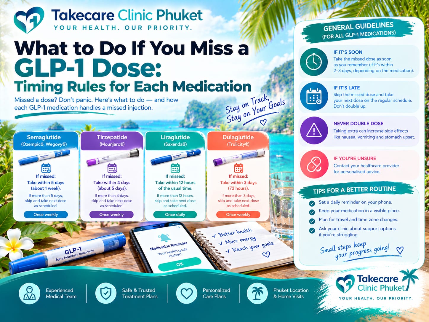 What to Do If You Miss a GLP-1 Dose: Timing Rules for Each Medication 2 missed glp 1 dose featured