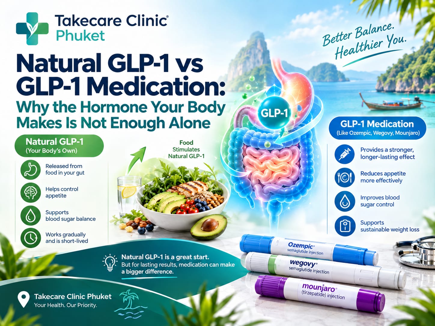 Natural GLP-1 vs GLP-1 Medication: Why the Hormone Your Body Makes Is Not Enough Alone 8 natural glp 1 vs medication featured