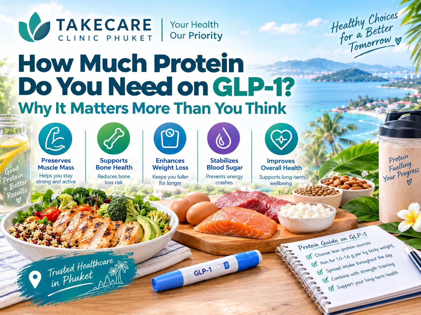 How Much Protein Do You Need on GLP-1? Why It Matters More Than You Think 2 protein intake on glp 1 featured